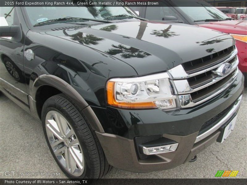 Green Gem Metallic / King Ranch Mesa Brown 2015 Ford Expedition King Ranch 4x4
