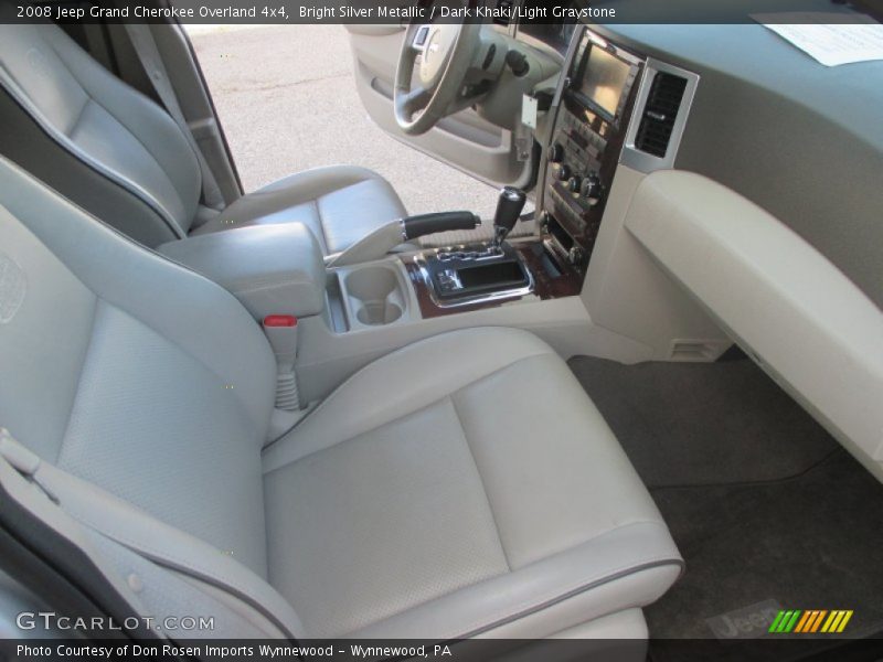 Bright Silver Metallic / Dark Khaki/Light Graystone 2008 Jeep Grand Cherokee Overland 4x4