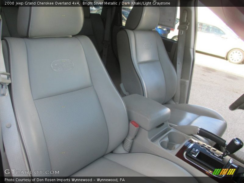 Bright Silver Metallic / Dark Khaki/Light Graystone 2008 Jeep Grand Cherokee Overland 4x4