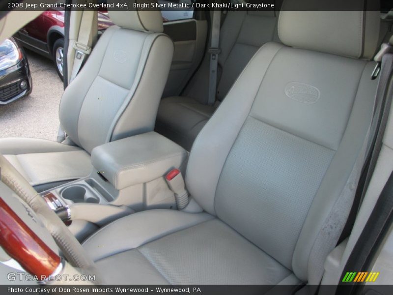 Bright Silver Metallic / Dark Khaki/Light Graystone 2008 Jeep Grand Cherokee Overland 4x4