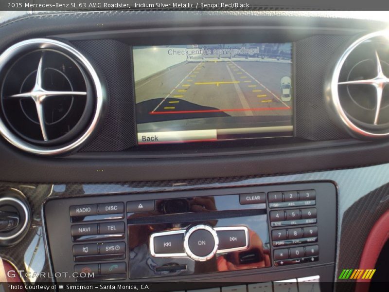 Iridium Silver Metallic / Bengal Red/Black 2015 Mercedes-Benz SL 63 AMG Roadster