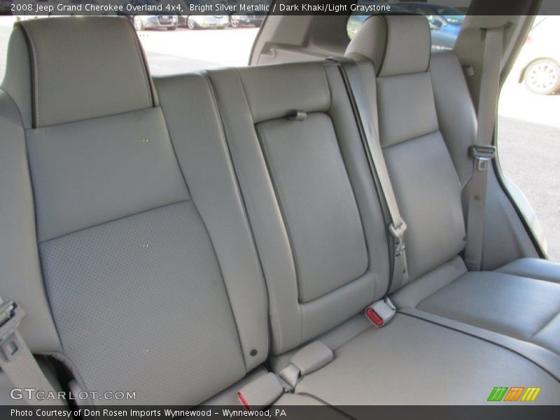 Bright Silver Metallic / Dark Khaki/Light Graystone 2008 Jeep Grand Cherokee Overland 4x4