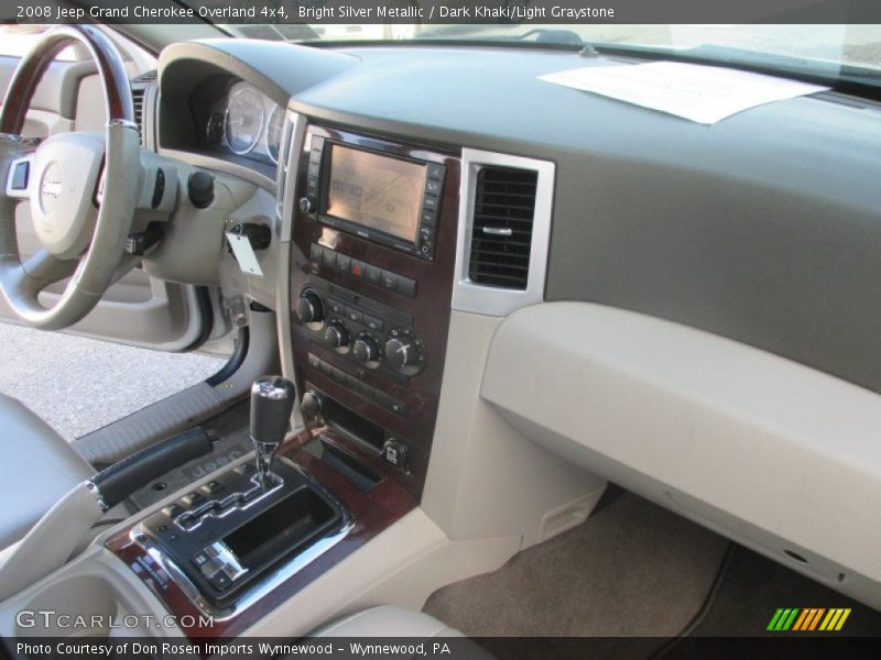 Bright Silver Metallic / Dark Khaki/Light Graystone 2008 Jeep Grand Cherokee Overland 4x4