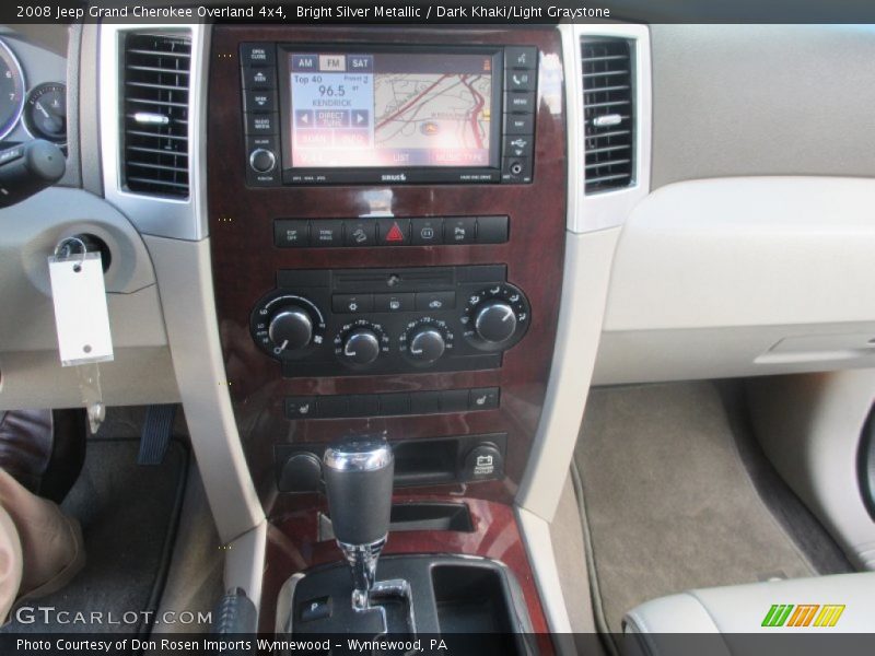 Bright Silver Metallic / Dark Khaki/Light Graystone 2008 Jeep Grand Cherokee Overland 4x4