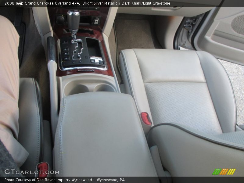 Bright Silver Metallic / Dark Khaki/Light Graystone 2008 Jeep Grand Cherokee Overland 4x4