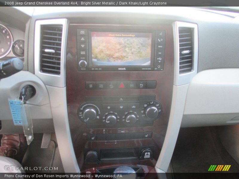Bright Silver Metallic / Dark Khaki/Light Graystone 2008 Jeep Grand Cherokee Overland 4x4