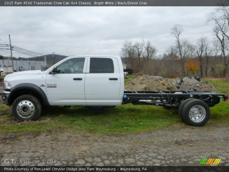 Bright White / Black/Diesel Gray 2015 Ram 4500 Tradesman Crew Cab 4x4 Chassis