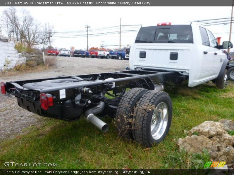 Bright White / Black/Diesel Gray 2015 Ram 4500 Tradesman Crew Cab 4x4 Chassis
