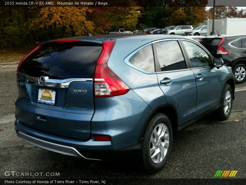Mountain Air Metallic / Beige 2015 Honda CR-V EX AWD