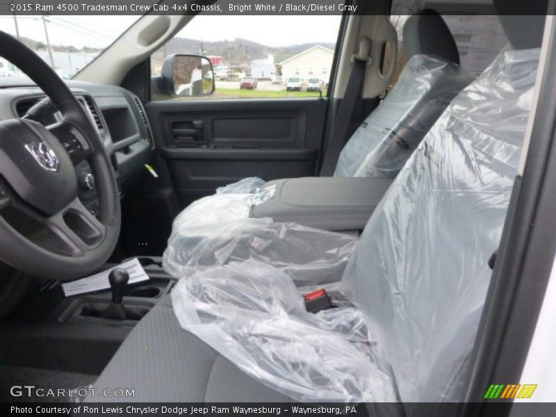 Bright White / Black/Diesel Gray 2015 Ram 4500 Tradesman Crew Cab 4x4 Chassis