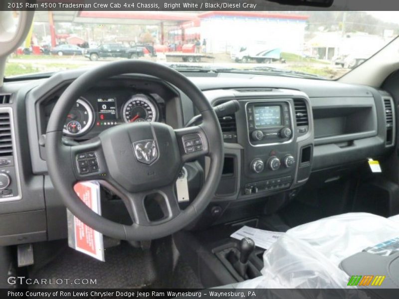 Bright White / Black/Diesel Gray 2015 Ram 4500 Tradesman Crew Cab 4x4 Chassis