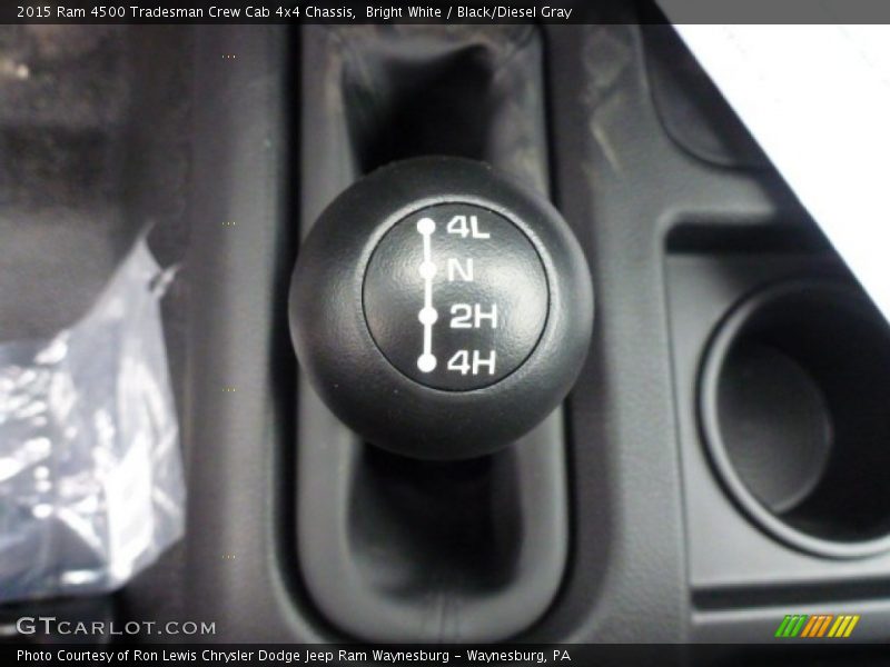 Bright White / Black/Diesel Gray 2015 Ram 4500 Tradesman Crew Cab 4x4 Chassis