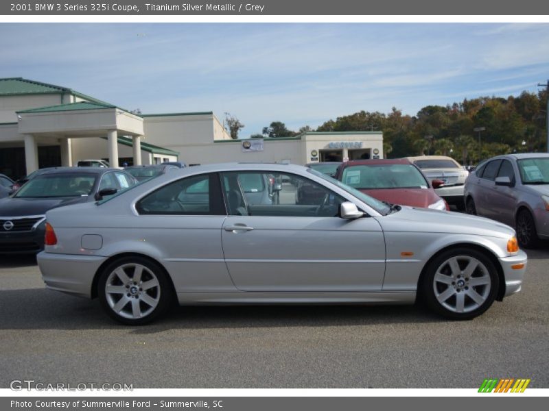 Titanium Silver Metallic / Grey 2001 BMW 3 Series 325i Coupe