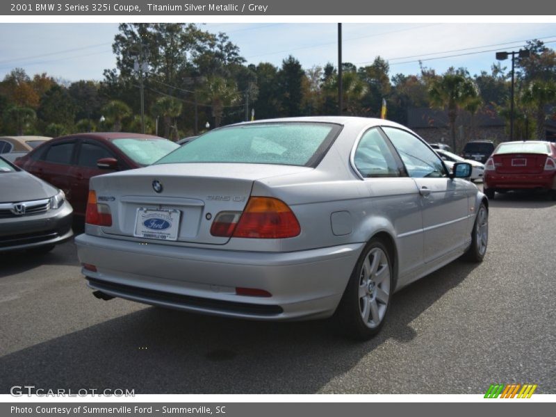 Titanium Silver Metallic / Grey 2001 BMW 3 Series 325i Coupe