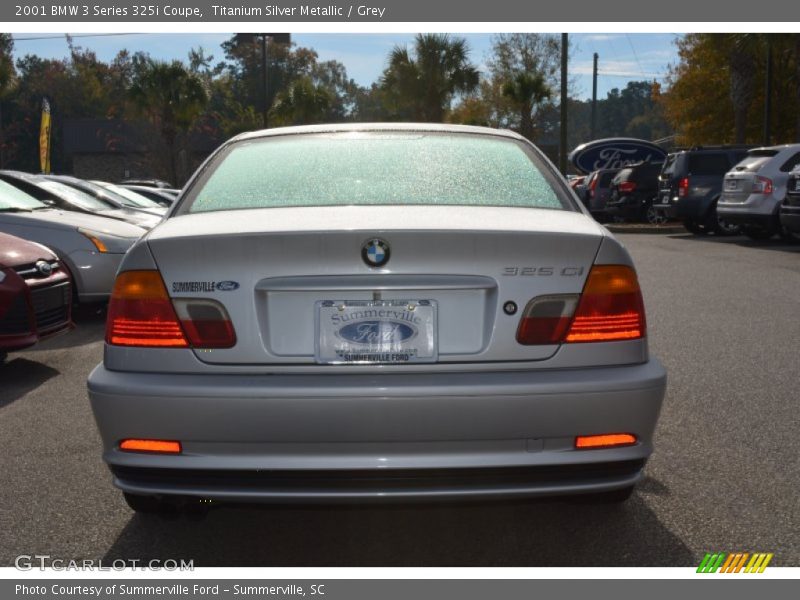 Titanium Silver Metallic / Grey 2001 BMW 3 Series 325i Coupe