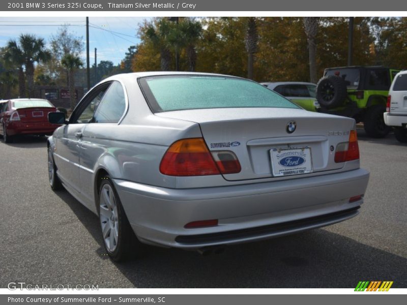 Titanium Silver Metallic / Grey 2001 BMW 3 Series 325i Coupe