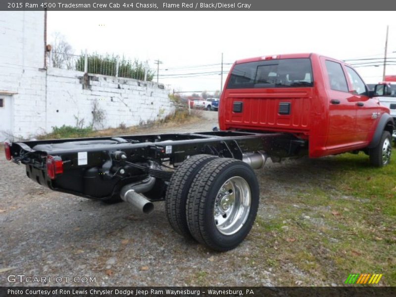 Flame Red / Black/Diesel Gray 2015 Ram 4500 Tradesman Crew Cab 4x4 Chassis