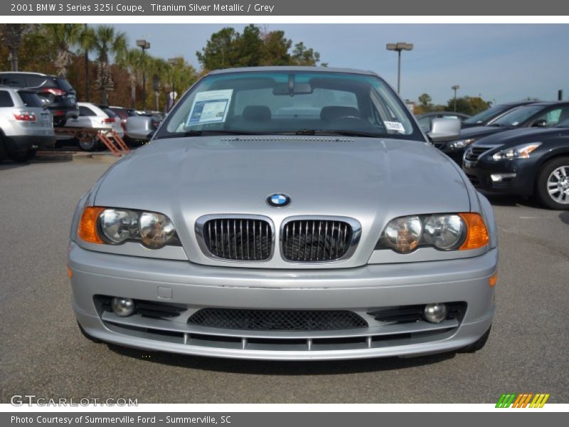 Titanium Silver Metallic / Grey 2001 BMW 3 Series 325i Coupe