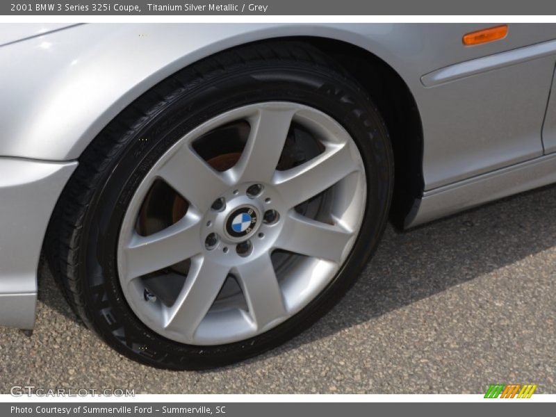 Titanium Silver Metallic / Grey 2001 BMW 3 Series 325i Coupe