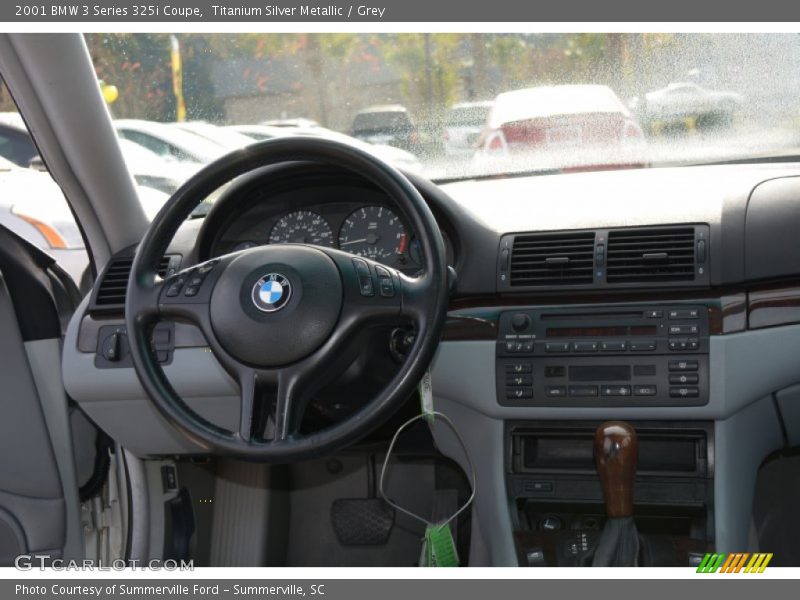 Titanium Silver Metallic / Grey 2001 BMW 3 Series 325i Coupe