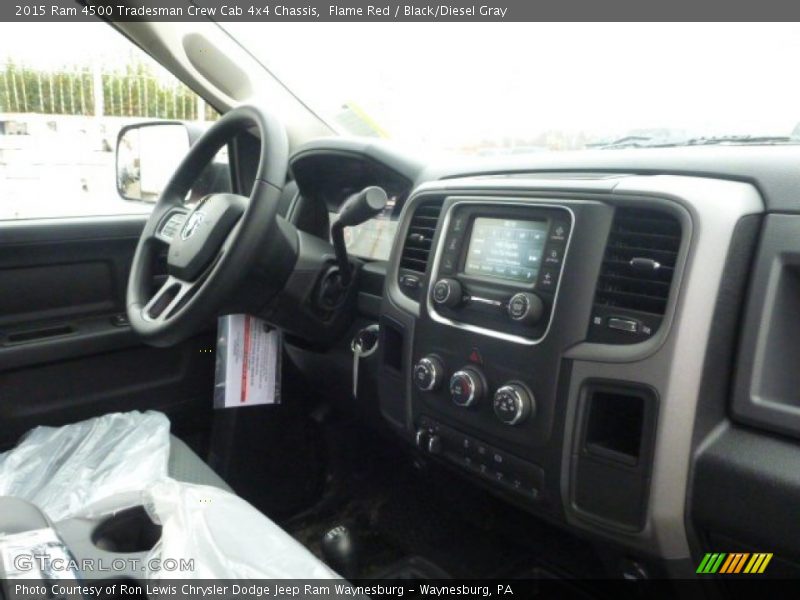 Flame Red / Black/Diesel Gray 2015 Ram 4500 Tradesman Crew Cab 4x4 Chassis