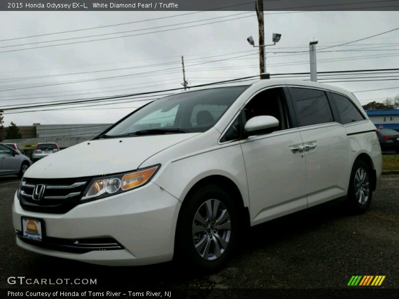 White Diamond Pearl / Truffle 2015 Honda Odyssey EX-L