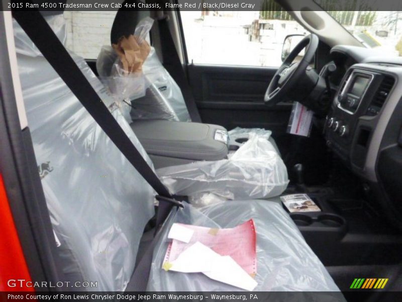 Flame Red / Black/Diesel Gray 2015 Ram 4500 Tradesman Crew Cab 4x4 Chassis