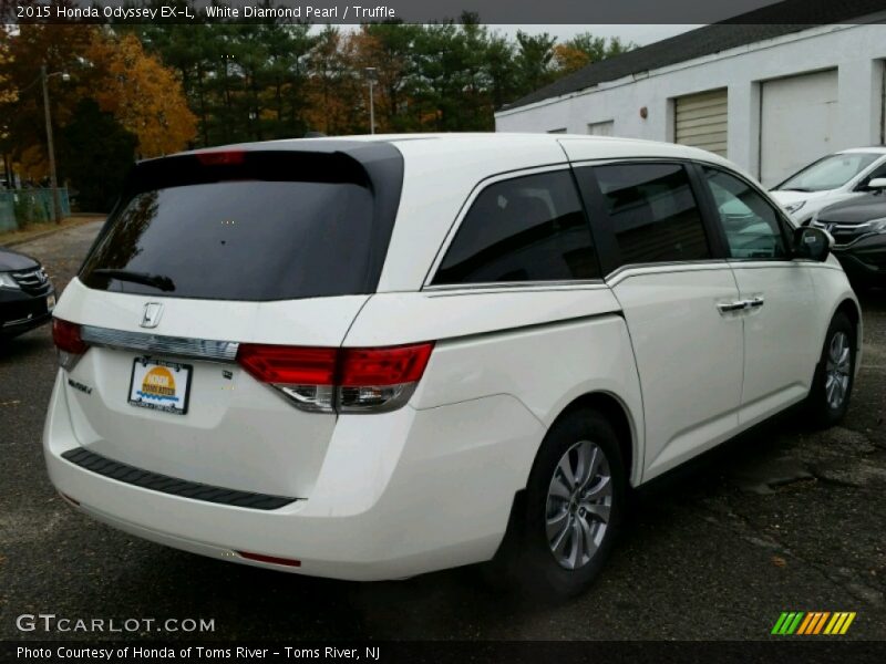 White Diamond Pearl / Truffle 2015 Honda Odyssey EX-L