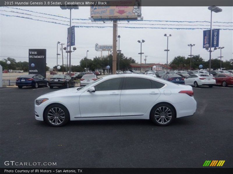 Casablanca White / Black 2015 Hyundai Genesis 3.8 Sedan