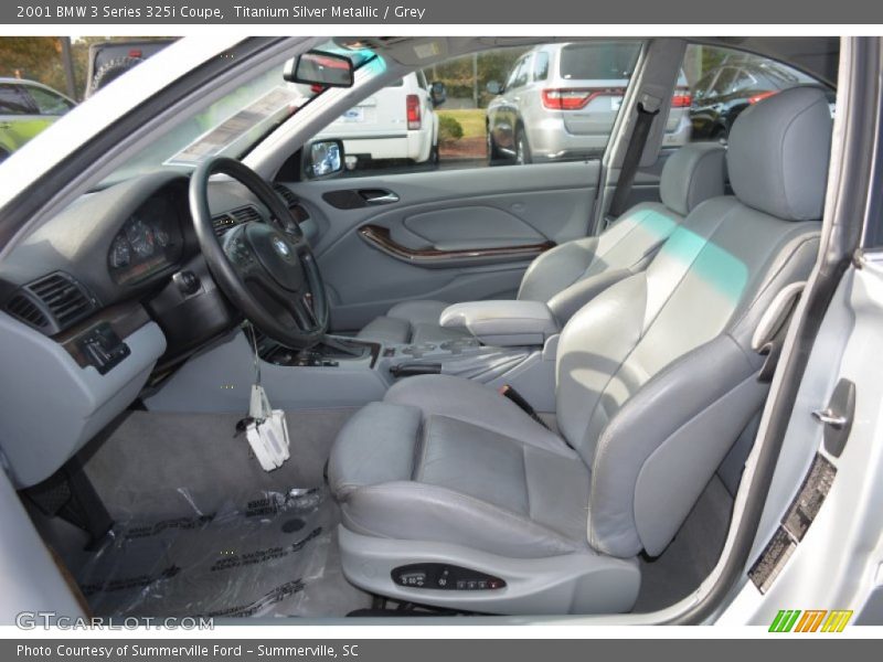 Titanium Silver Metallic / Grey 2001 BMW 3 Series 325i Coupe