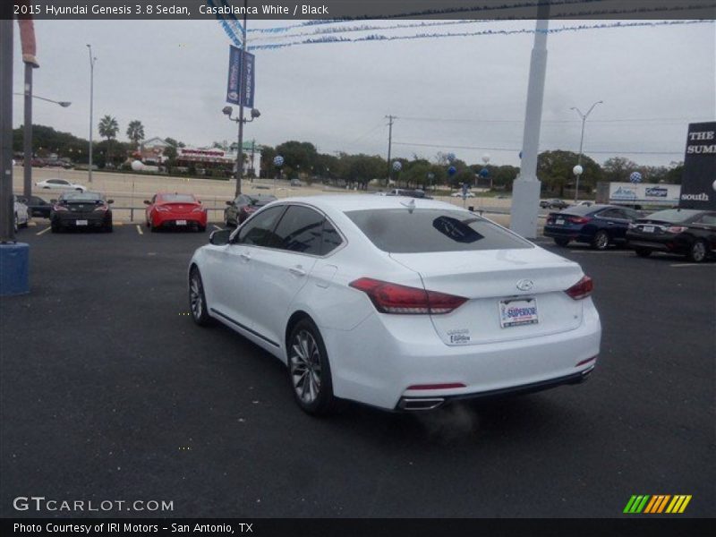 Casablanca White / Black 2015 Hyundai Genesis 3.8 Sedan