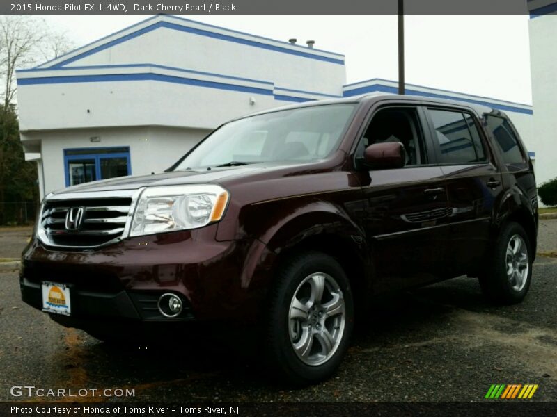 Dark Cherry Pearl / Black 2015 Honda Pilot EX-L 4WD