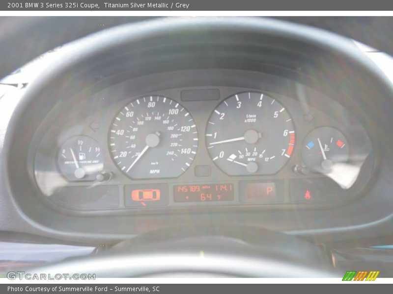 Titanium Silver Metallic / Grey 2001 BMW 3 Series 325i Coupe