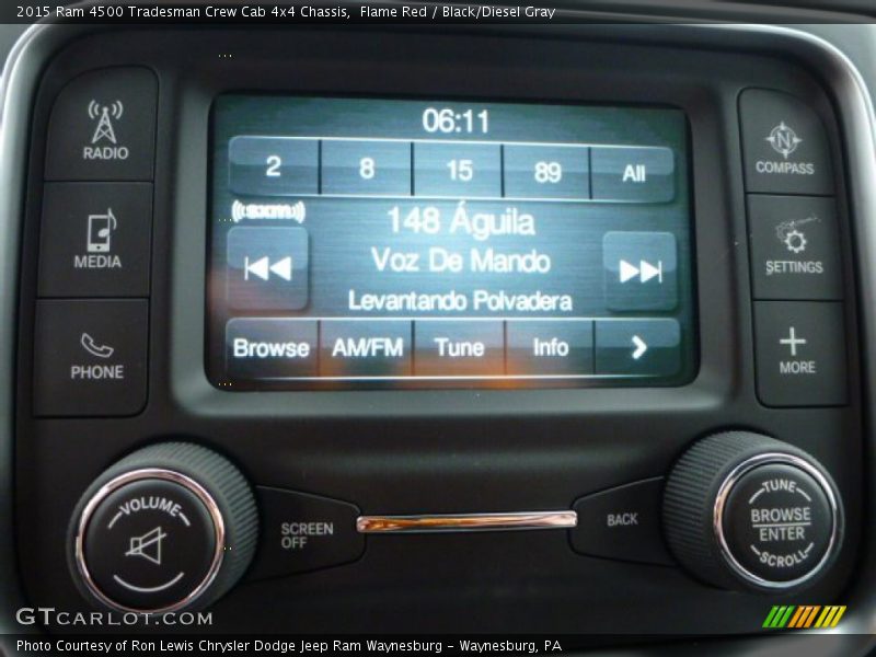 Controls of 2015 4500 Tradesman Crew Cab 4x4 Chassis