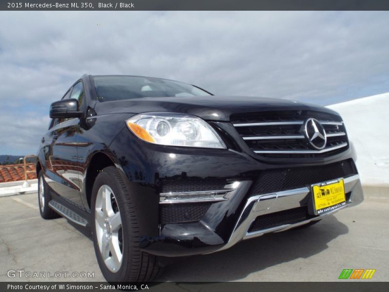Black / Black 2015 Mercedes-Benz ML 350