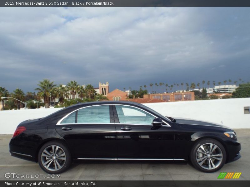 Black / Porcelain/Black 2015 Mercedes-Benz S 550 Sedan