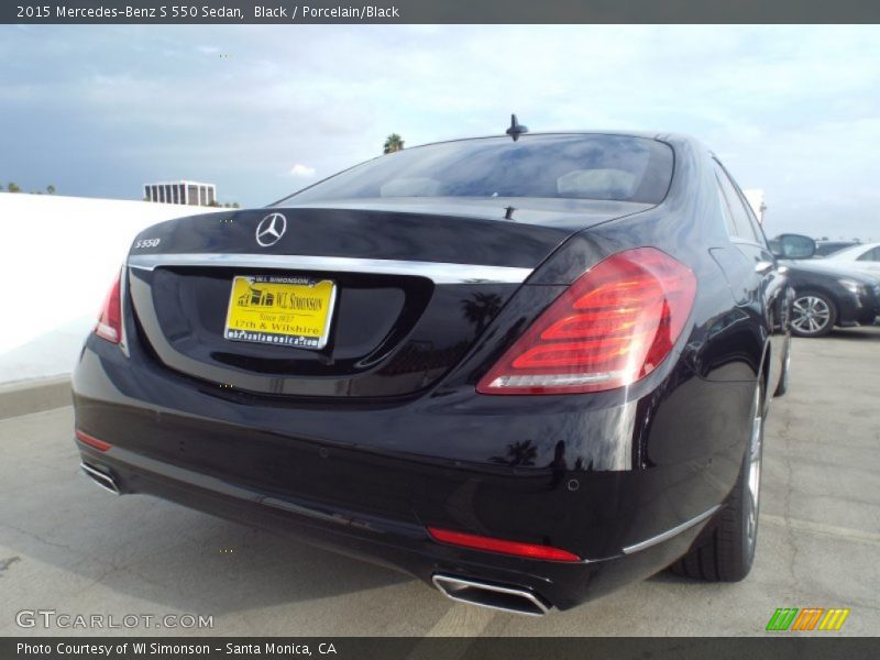 Black / Porcelain/Black 2015 Mercedes-Benz S 550 Sedan