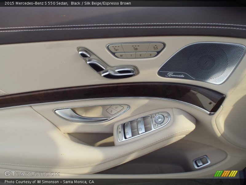 Black / Silk Beige/Espresso Brown 2015 Mercedes-Benz S 550 Sedan