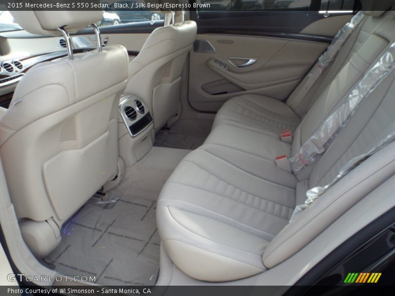 Black / Silk Beige/Espresso Brown 2015 Mercedes-Benz S 550 Sedan