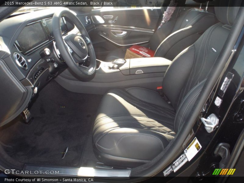Black / Black 2015 Mercedes-Benz S 63 AMG 4Matic Sedan
