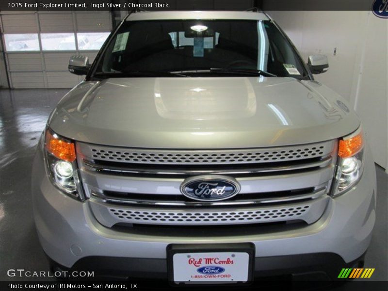 Ingot Silver / Charcoal Black 2015 Ford Explorer Limited