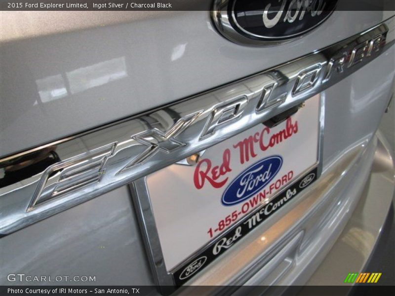 Ingot Silver / Charcoal Black 2015 Ford Explorer Limited