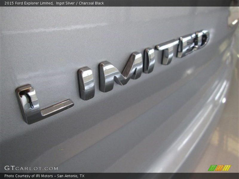 Ingot Silver / Charcoal Black 2015 Ford Explorer Limited