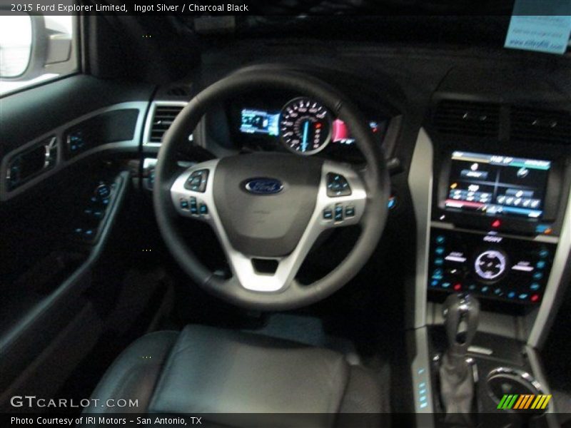 Ingot Silver / Charcoal Black 2015 Ford Explorer Limited