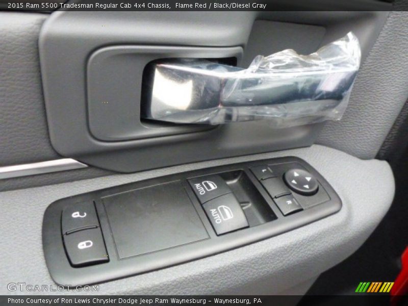 Flame Red / Black/Diesel Gray 2015 Ram 5500 Tradesman Regular Cab 4x4 Chassis