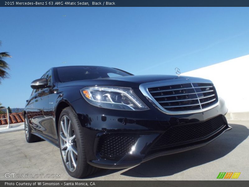 Black / Black 2015 Mercedes-Benz S 63 AMG 4Matic Sedan
