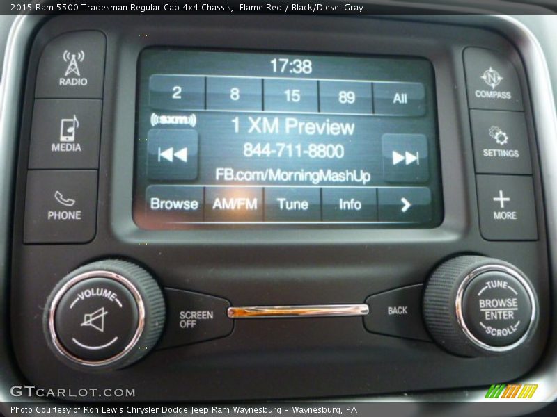 Controls of 2015 5500 Tradesman Regular Cab 4x4 Chassis