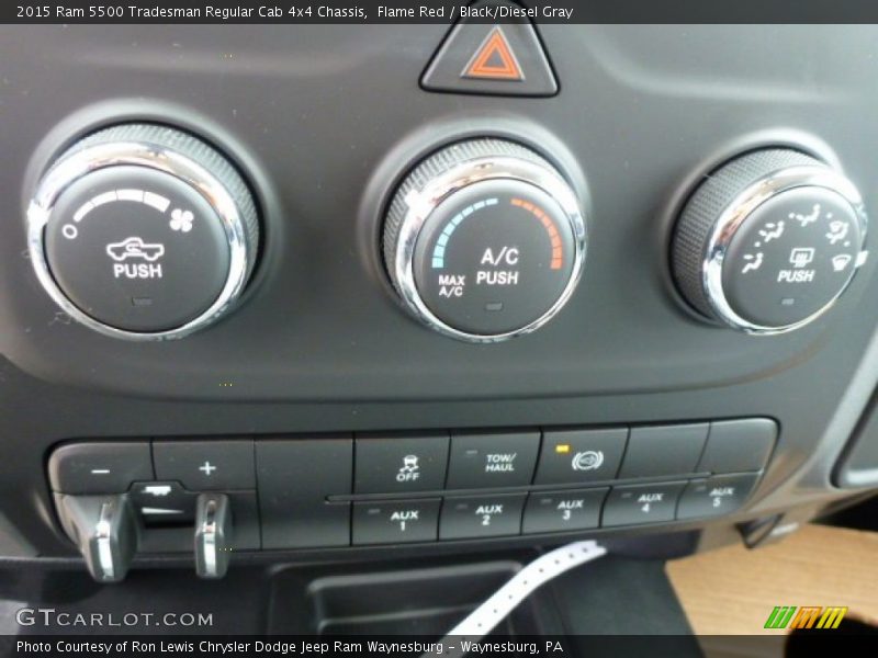 Controls of 2015 5500 Tradesman Regular Cab 4x4 Chassis