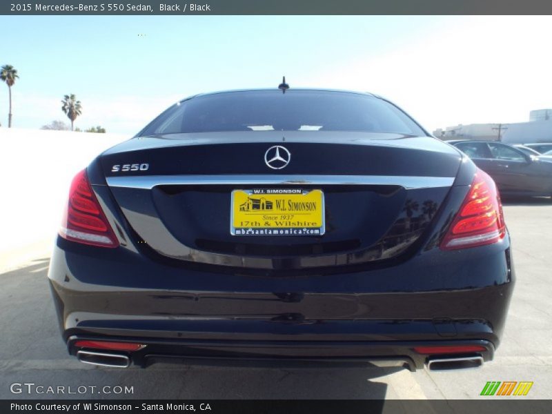 Black / Black 2015 Mercedes-Benz S 550 Sedan