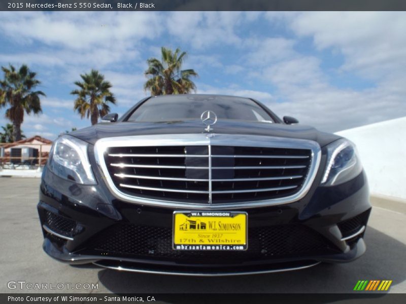 Black / Black 2015 Mercedes-Benz S 550 Sedan